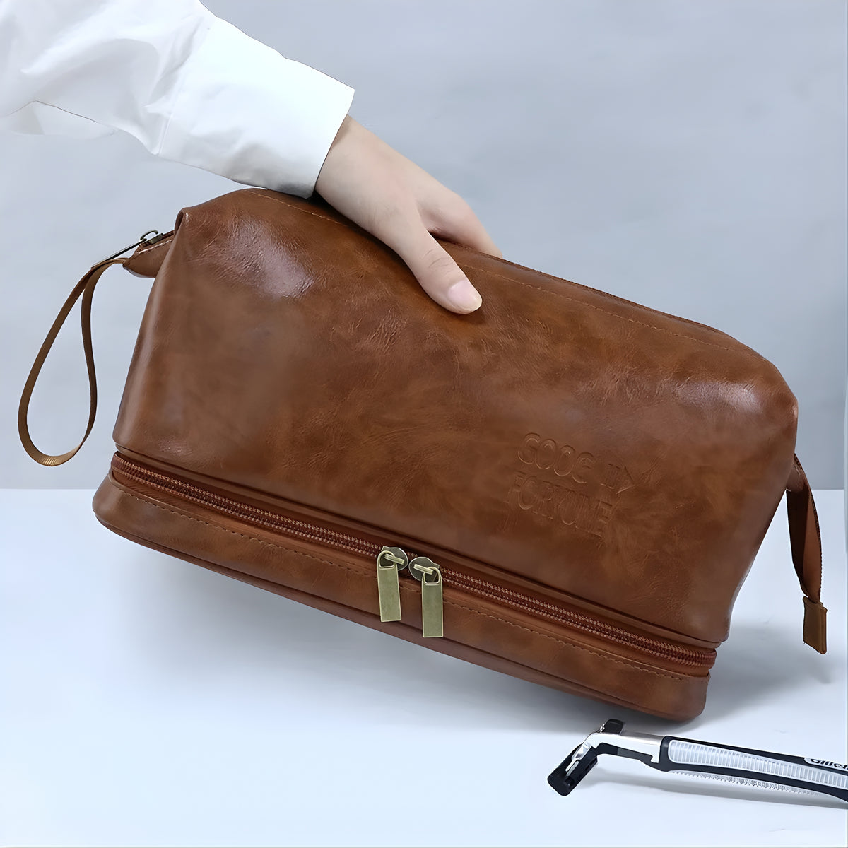 Grande Trousse de Toilette Cuir  - Kolyva