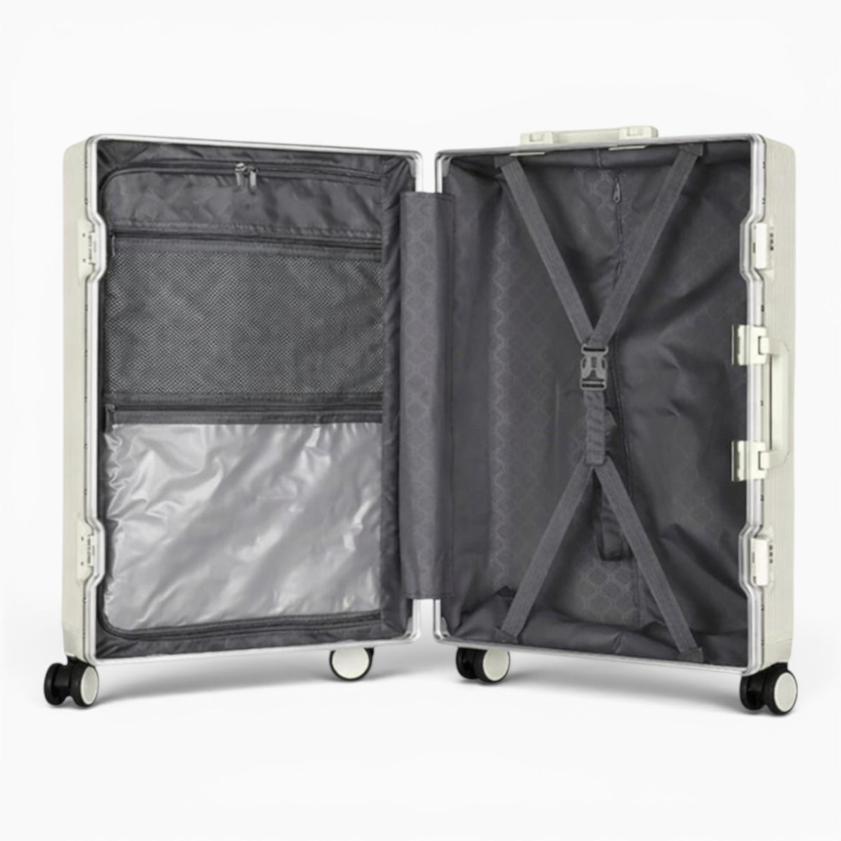 Valise Soute Rigide Style Aluminium - Belmi