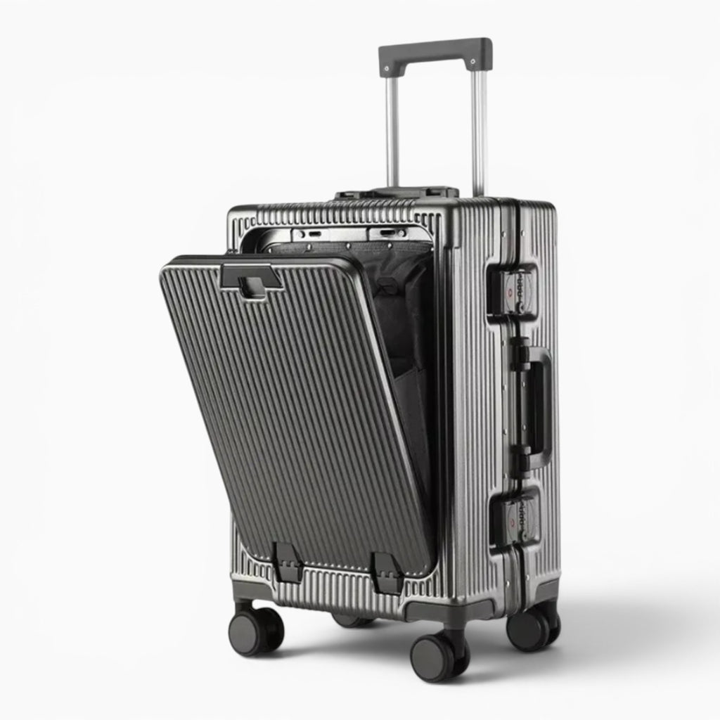 Valise Cabine Rigide Style Aluminium - Belmi