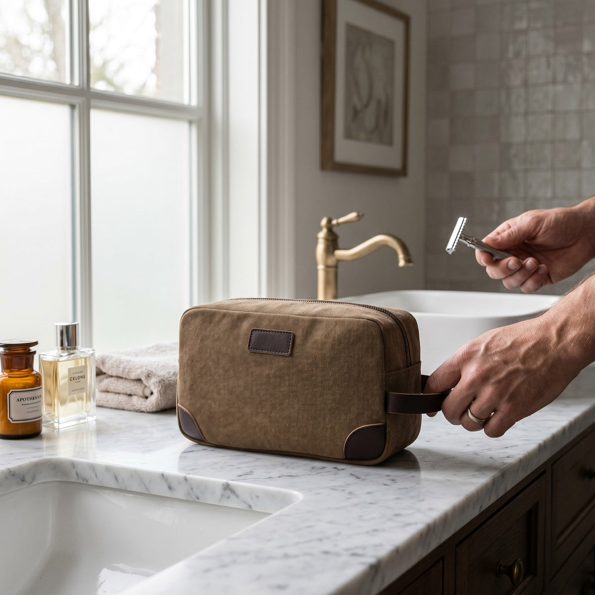 Trousse de Toilette Homme Vintage