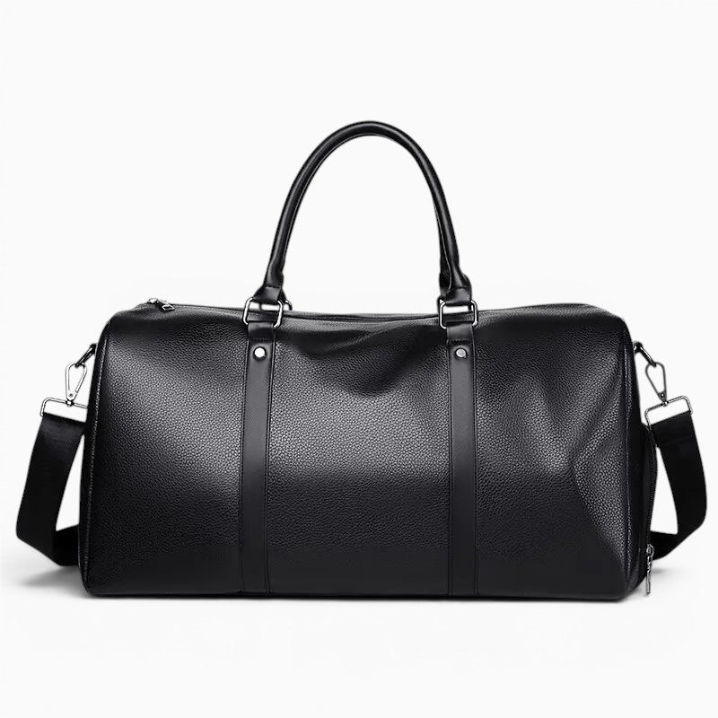 Sac de voyage simili cuir bandoulière vintage
