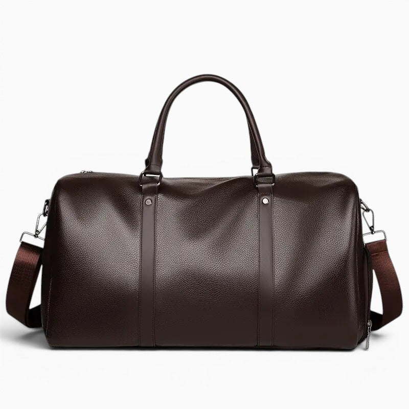 Sac de voyage simili cuir bandoulière vintage