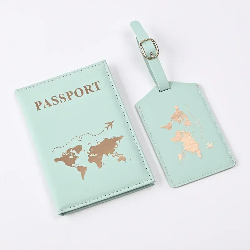 Ensemble Porte Passeport Étiquette - Malea