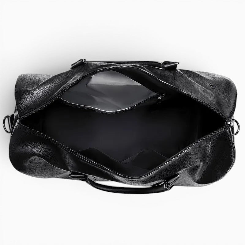 Sac de voyage simili cuir bandoulière vintage
