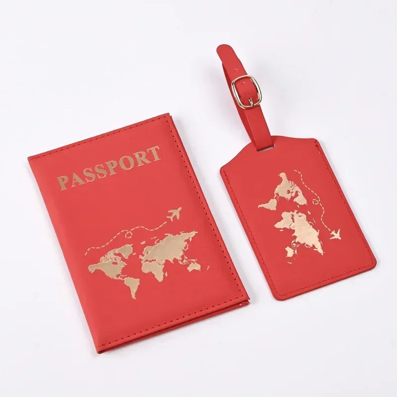 Ensemble Porte Passeport Étiquette - Malea
