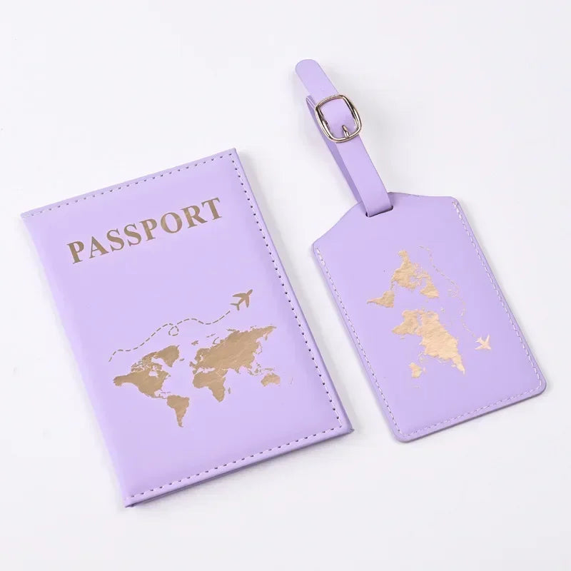 Ensemble Porte Passeport Étiquette - Malea