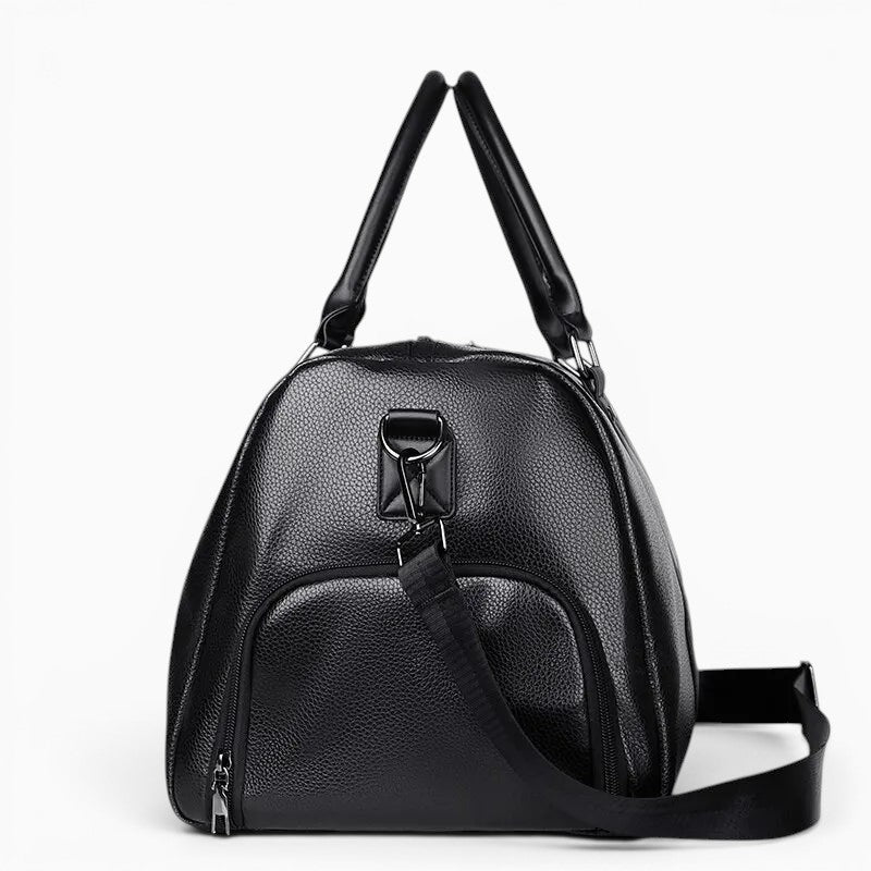 Sac de voyage simili cuir bandoulière vintage