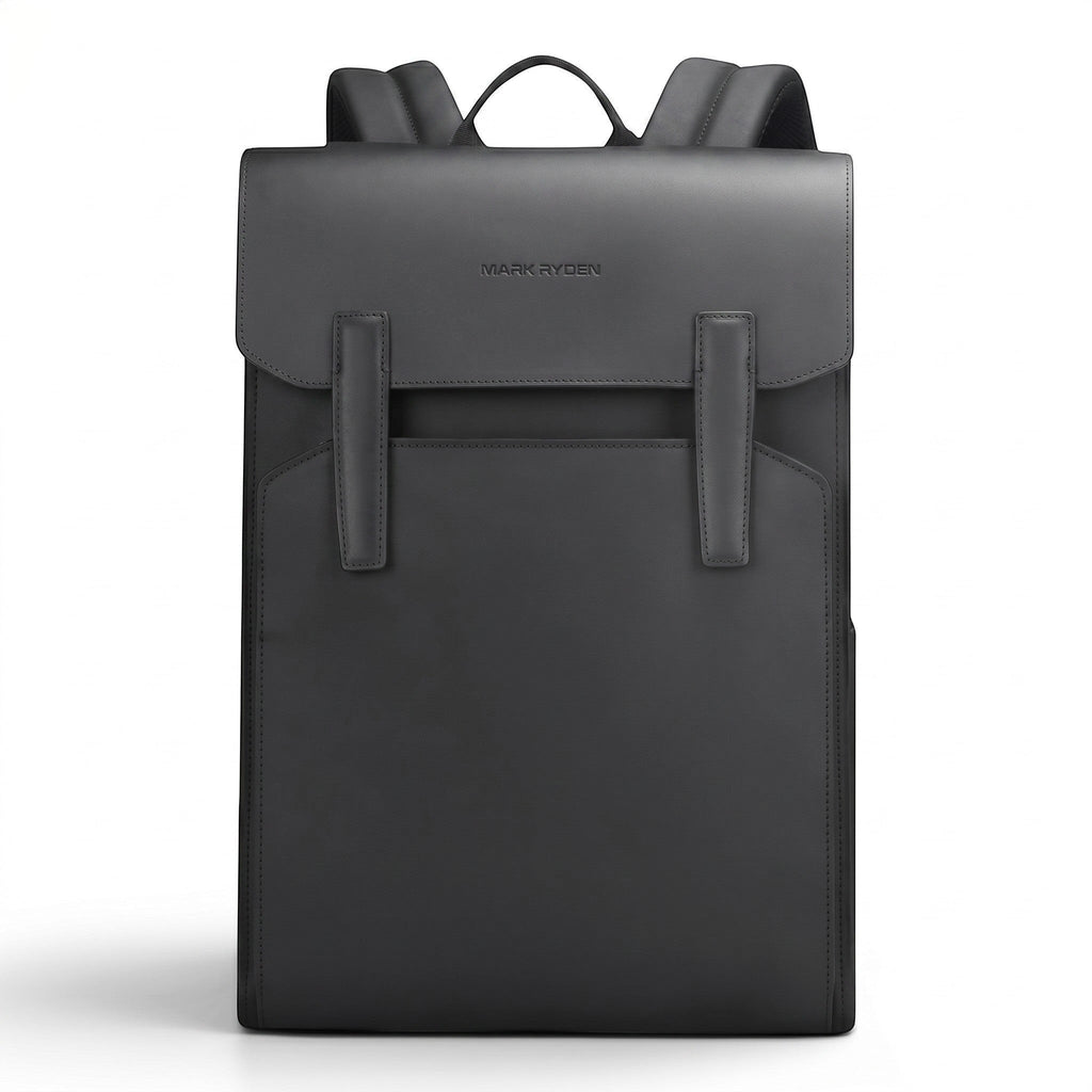 Sac à dos d'affaires noir Le Voyage Prestige Mark Ryden en cuir synthétique imperméable pour ordinateur 15,6 pouces