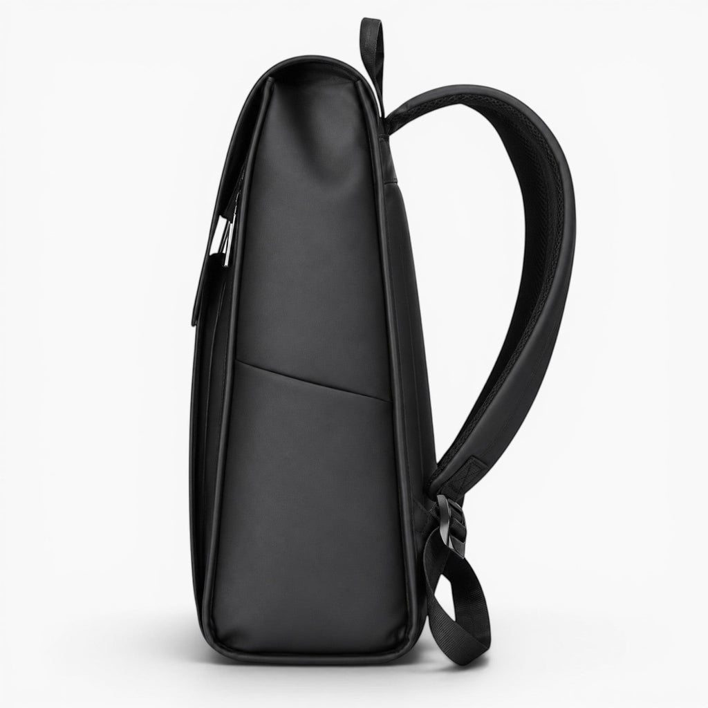 Sac à dos business Le Voyage Prestige noir en cuir PU et Oxford imperméable avec bretelles rembourrées