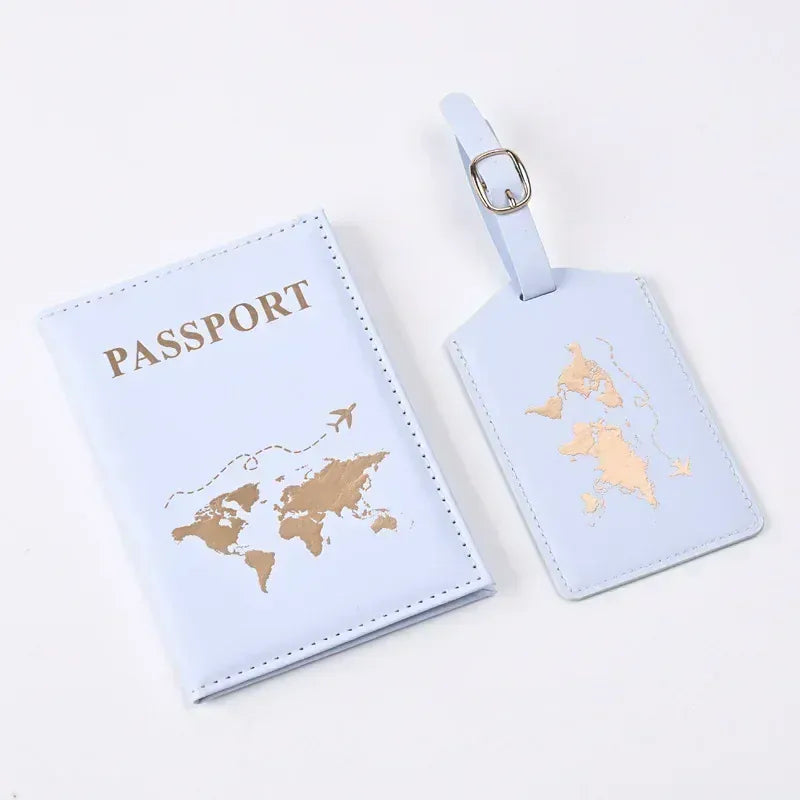 VOYAGE Ensemble Porte Passeport Étiquette - Malea