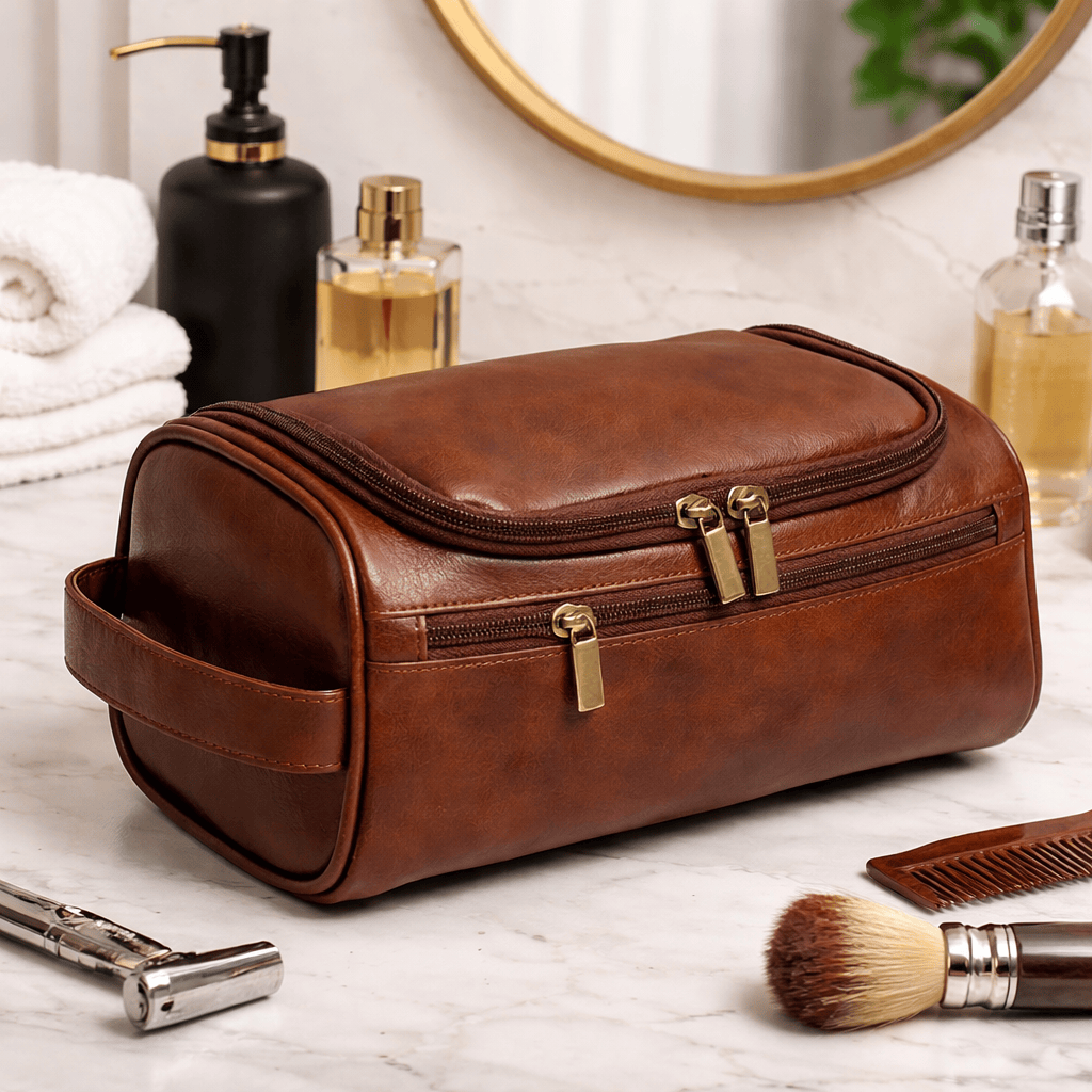 VOYAGE Petite Trousse de Toilette Cuir  - Jalyvo