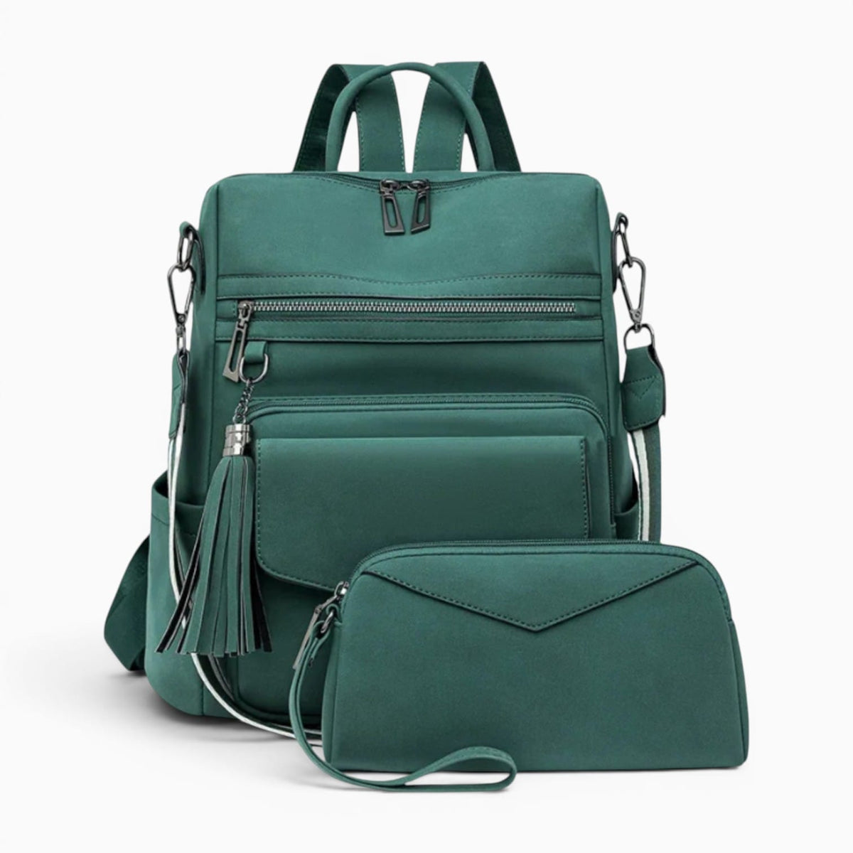 VOYAGE Sac à dos Cuir Femme avec Pochette