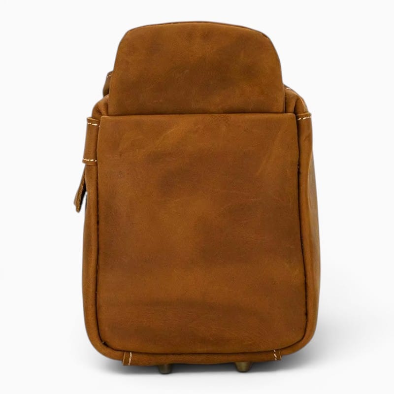 VOYAGE Trousse de Toilette en Cuir Vintage Homme